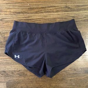 Large under armour heat gear running shorts